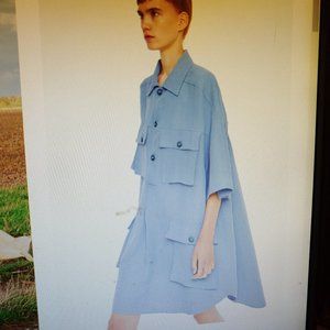 Petar Petrov ALCEO dress in periwinkle blue.